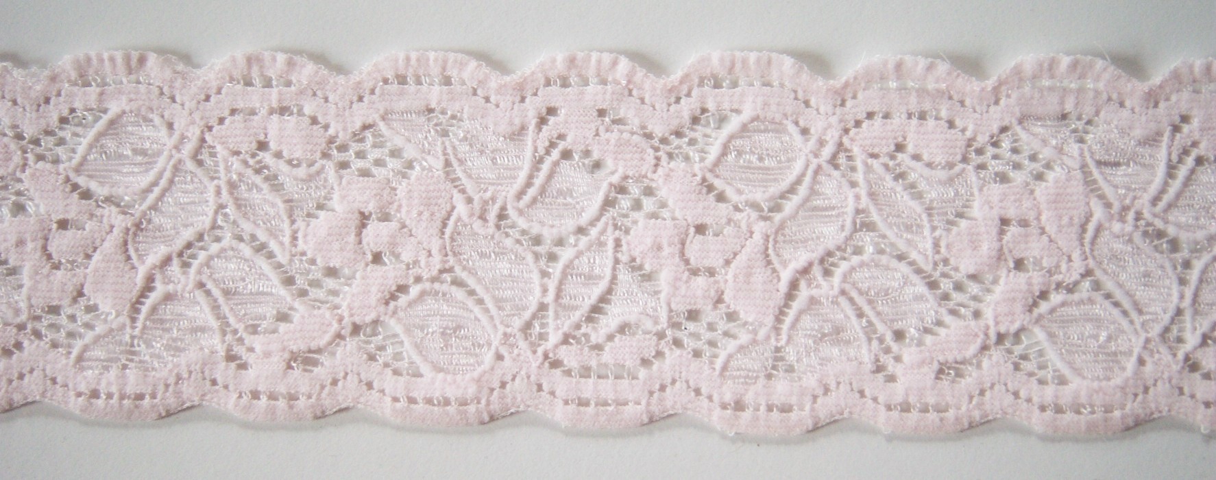 Petal Pink 2 1/4" Stretch Lace