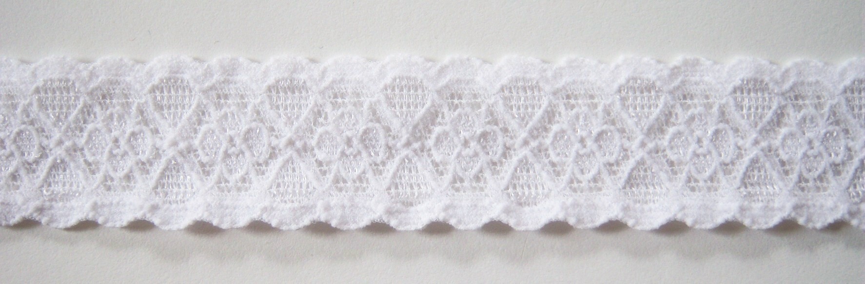 White 1" Stretch Lace