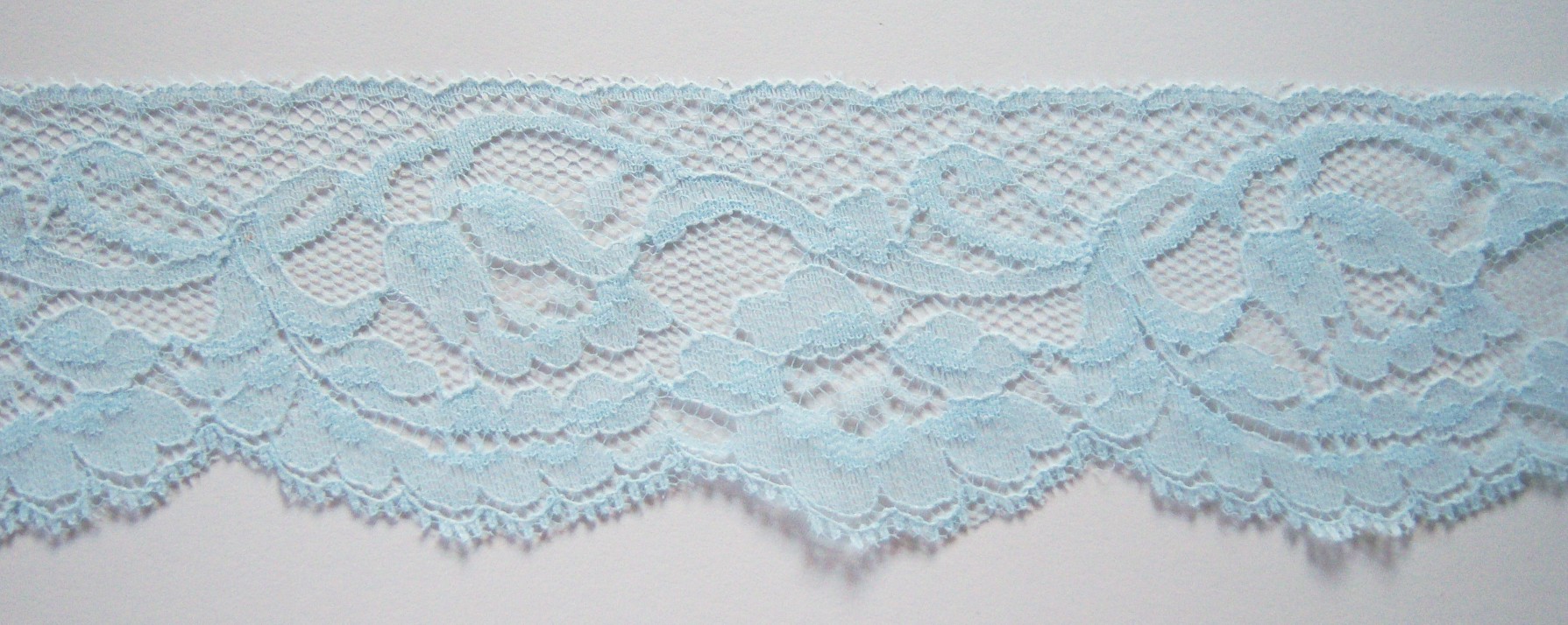 Baby Blue 2 1/2" Nylon Lace