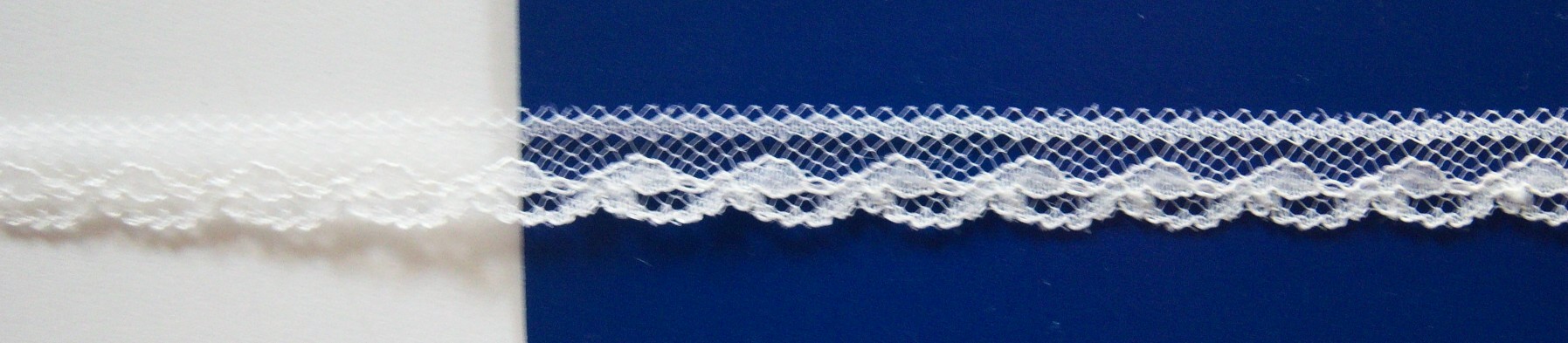 Shiny White 1/2" Lace