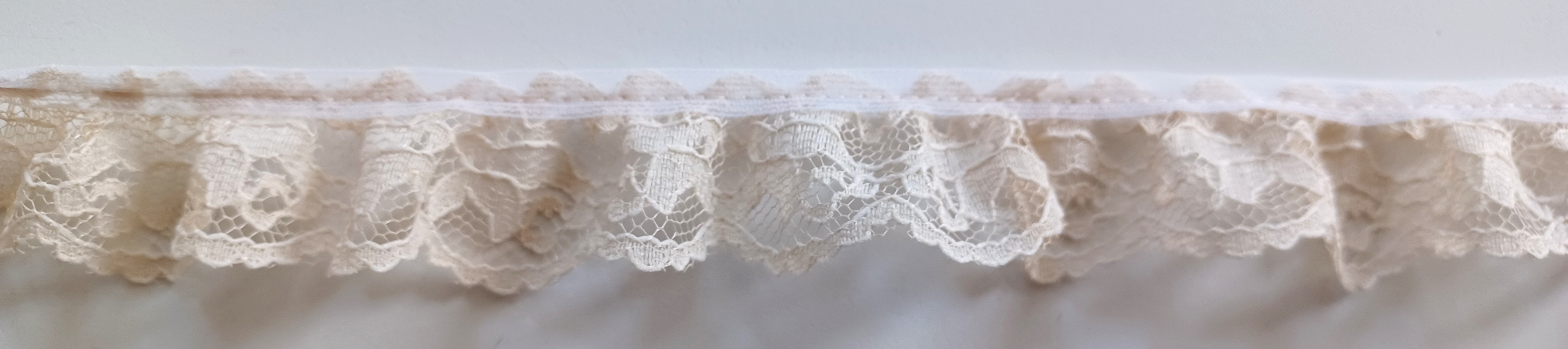 Light Beige 1 1/8" Nylon Lace