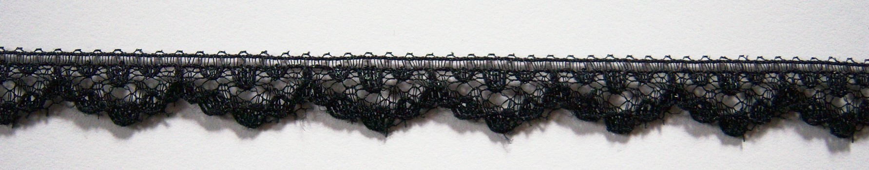 Black Sparkle 3/8" Nylon Lace