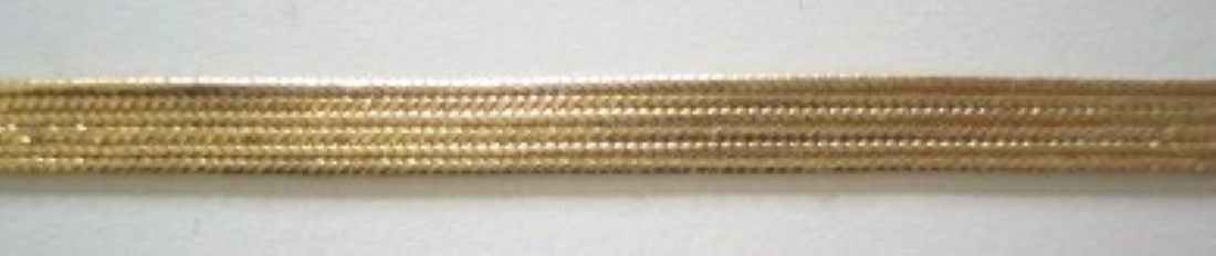 Matte 14kt Gold Metallic 1/8" Middy Braid