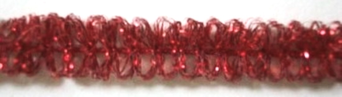 Red 1/2" Mylar Fringe