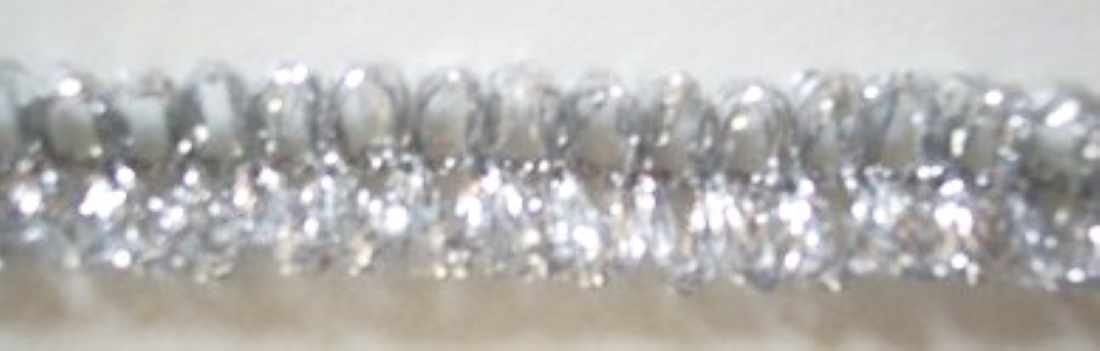 Silver 1/2" Mylar Fringe