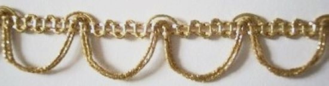 Gold Sparkle Metallic 5/8" Garland