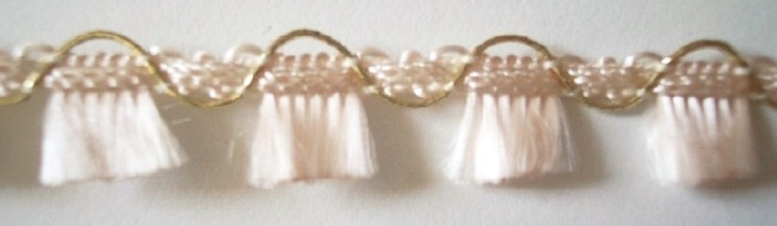 Blush/Gold 1/2" Fringe