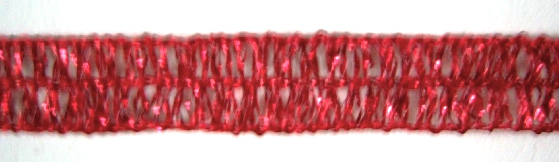 Red Mylar Wired Edged 3/8" Trim