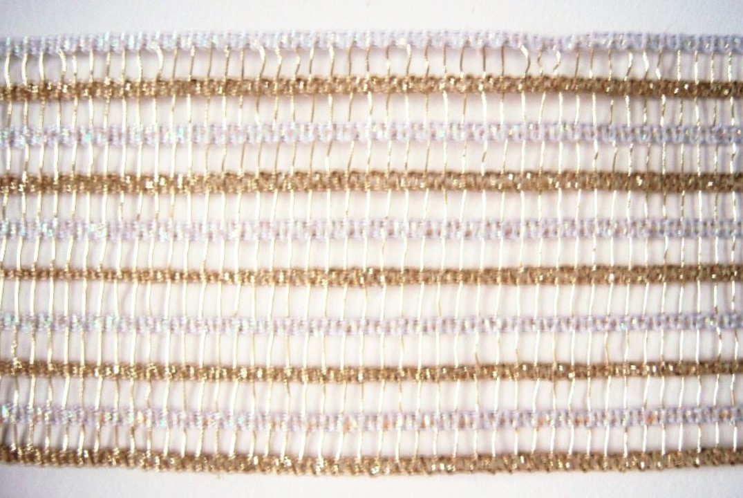 White Irid./Gold Wired 2 3/4" Trim