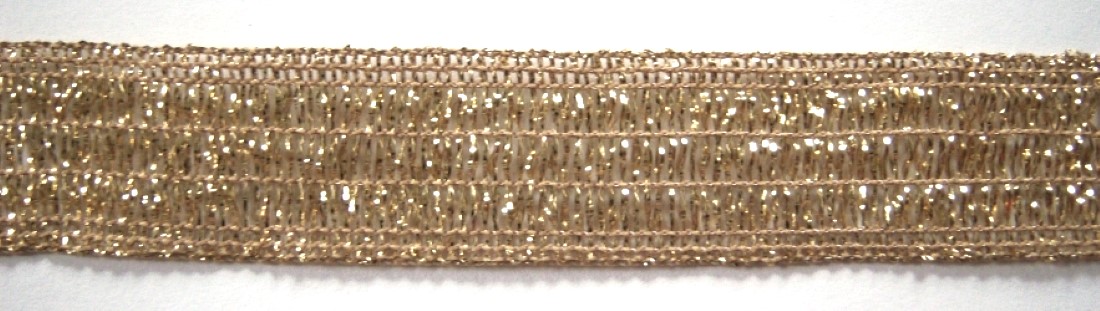 Gold Wired Mylar 7/8" Trim