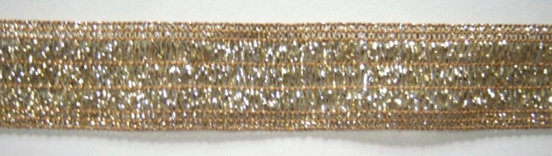 Gold/Silver Wired Mylar 7/8" Trim