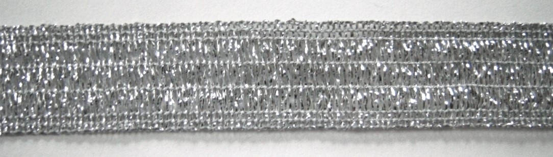 Silver Wired Mylar 7/8" Trim