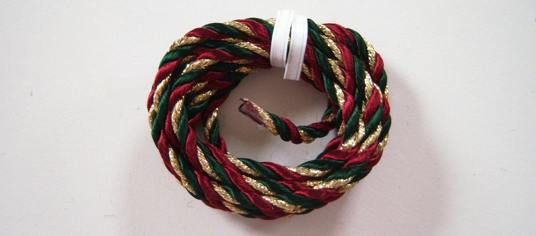 Wine/Hunter/Gold 1/4" Cord