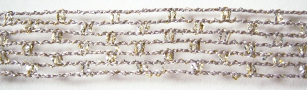 Silver/Gold Stretch and Shape 1/2" Trim