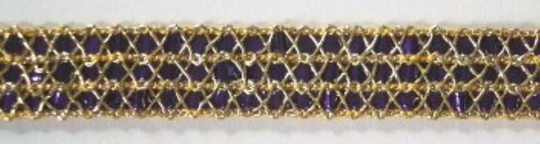 Amethyst/Gold 1/2" Trim