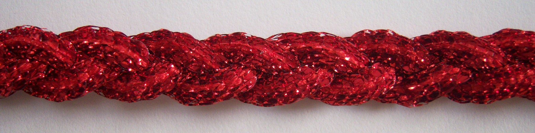 Red Mesh Over 1/2" Sequin Trim