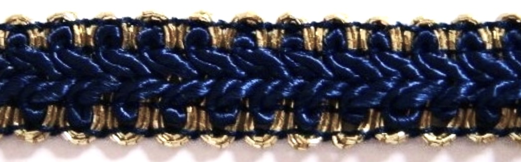 Navy/Gold 1/2"