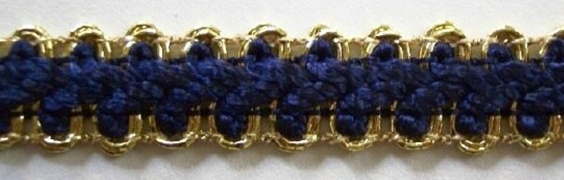 Navy/Gold 1/2"