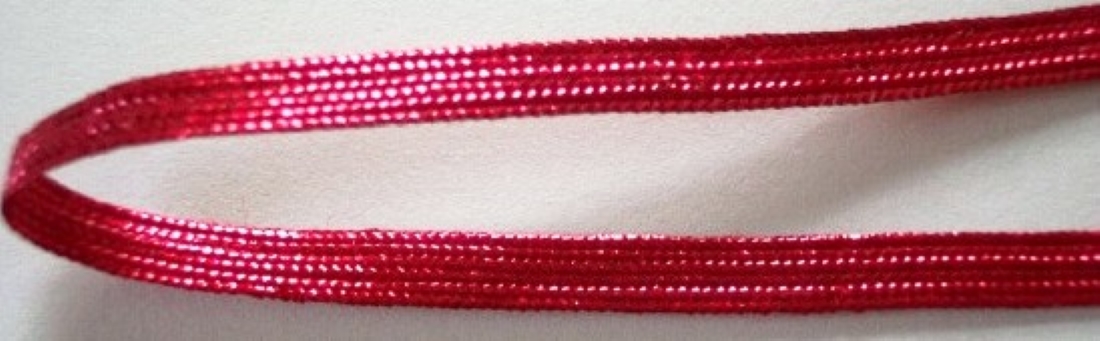 Red Metallic 1/4" Middy Braid