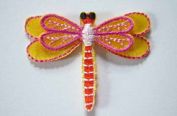 Orange/Yellow Dragonfly Applique