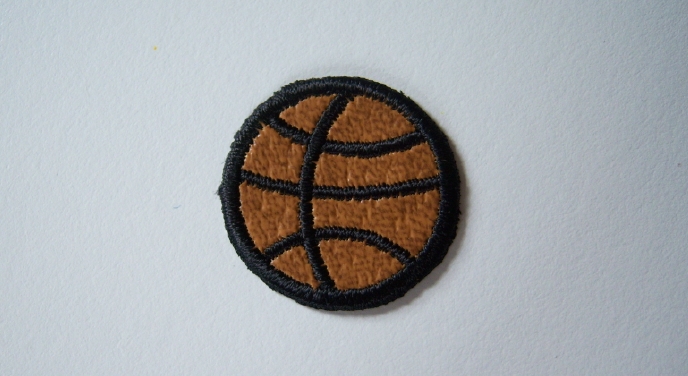 Brown/Black Ball Applique