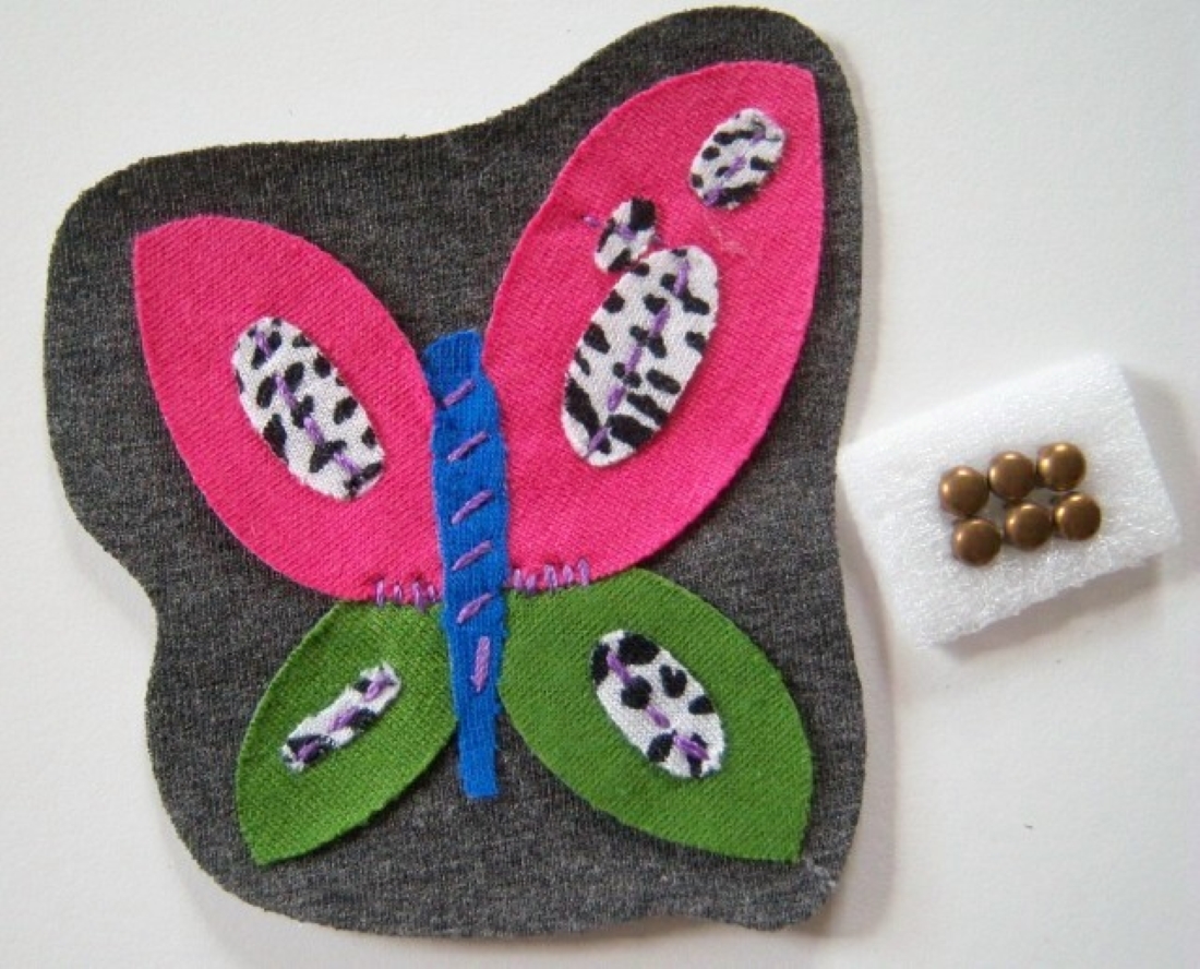 Butterfly/Brads Applique