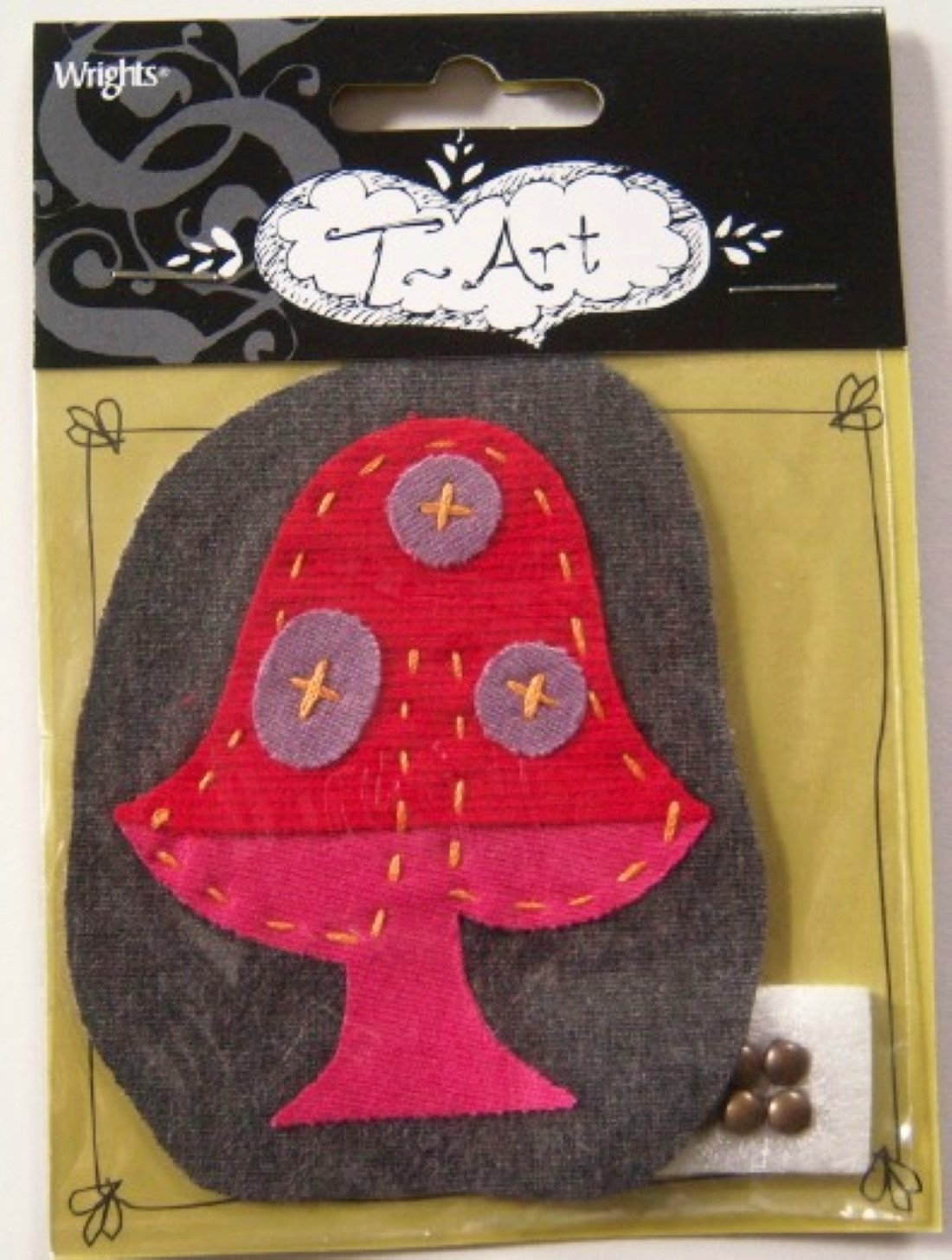 Mushroom/Brads Applique