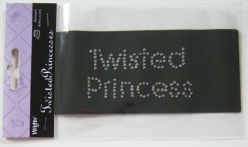 Twisted Princess 3" Rhinestone Iron On Transfer