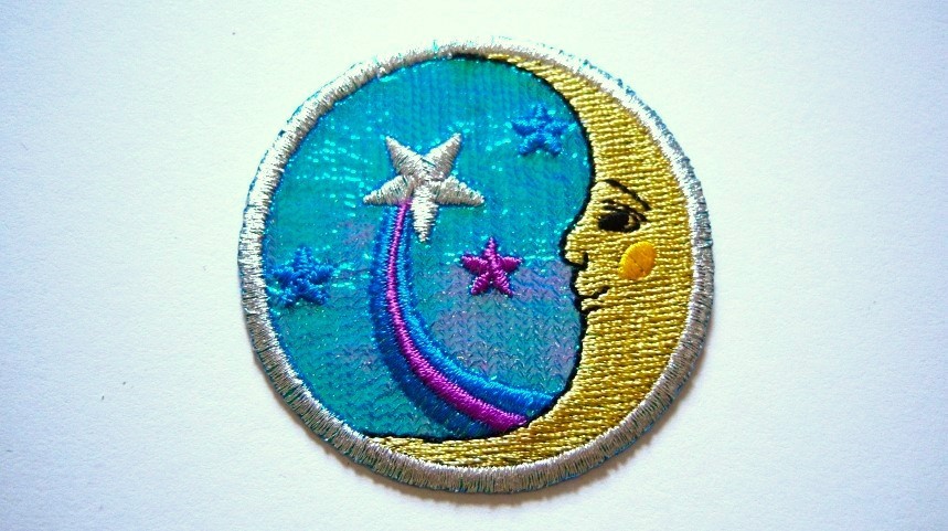 Metallic Moon/Star Applique