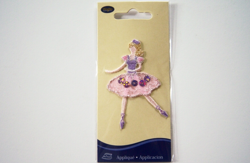 Ballerina Sequin Iron On Applique