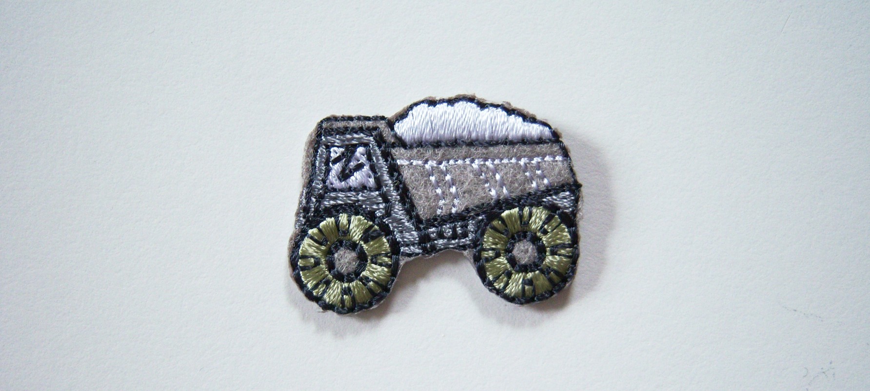 Gray Dump Truck Applique