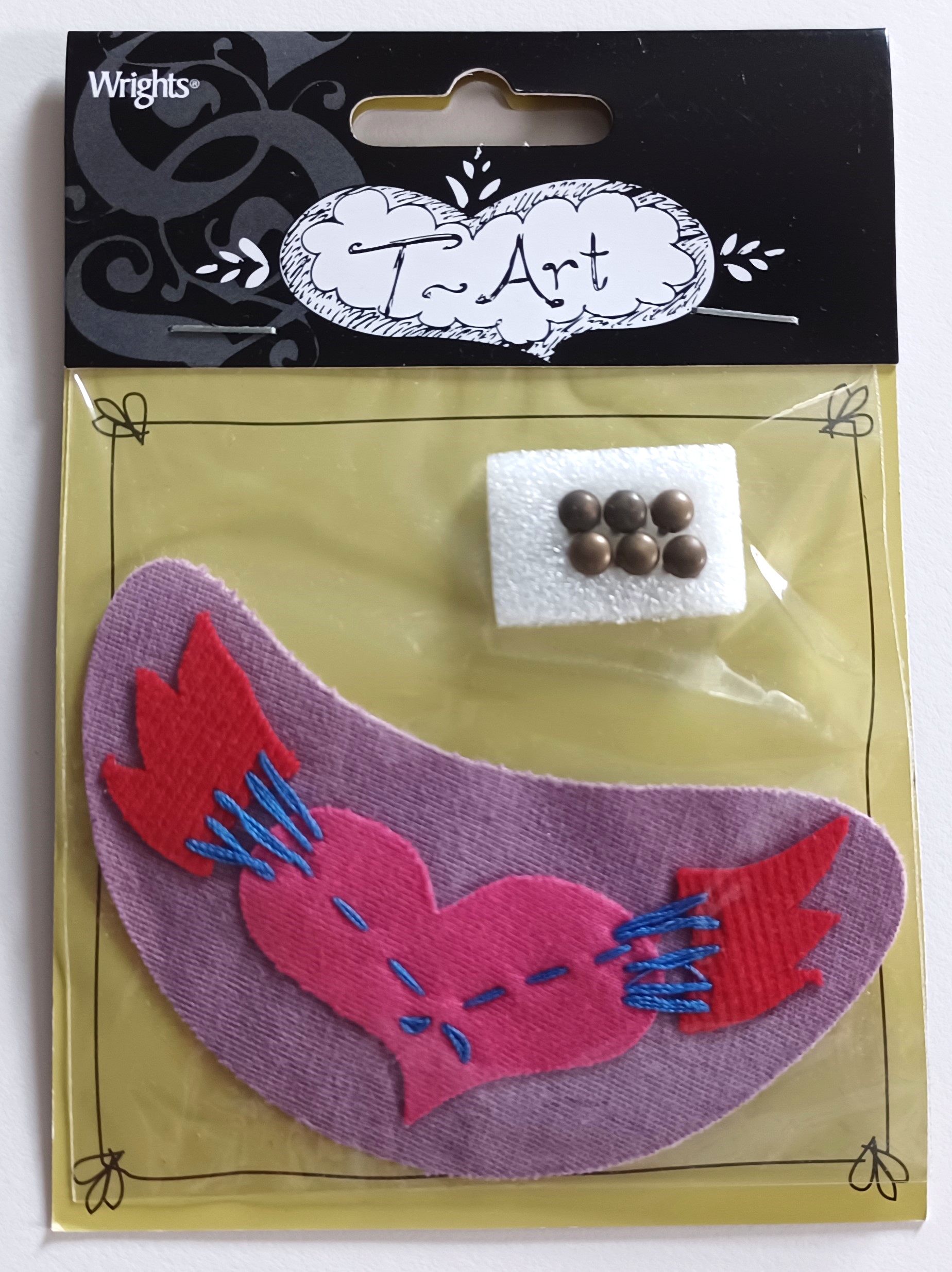 Winged Heart/Brads Applique