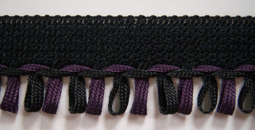 Black/Eggplant 1" Piping