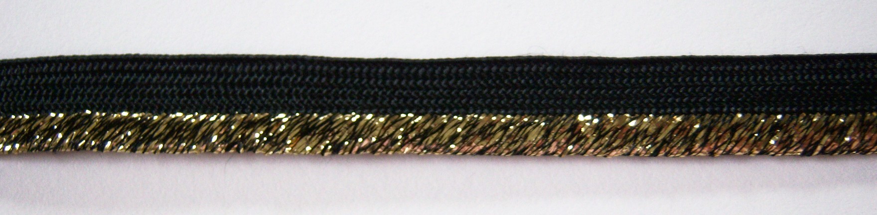 Black/Gold Metallic 1/2" Piping