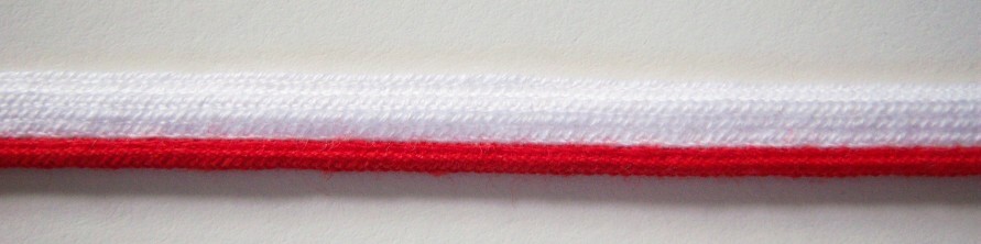 White/Red Piping
