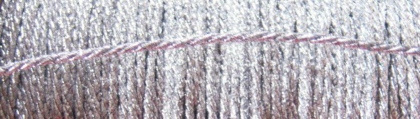 Silver Twist 1/8" Metallic Cord