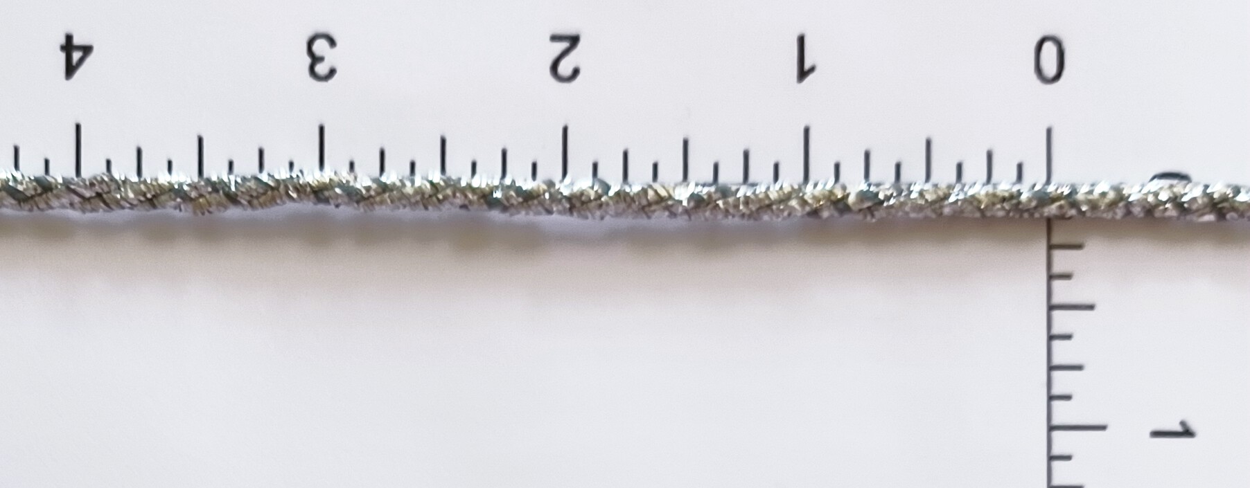 Silver Twist 1/8" Metallic Cord