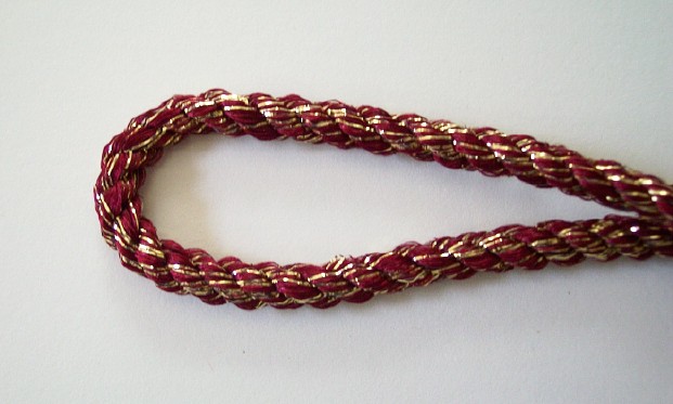 Burgundy/Gold 5/16" Cord