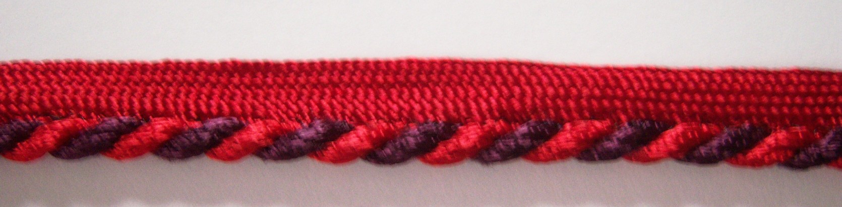 Rust/Plum 3/16" Striped Piping