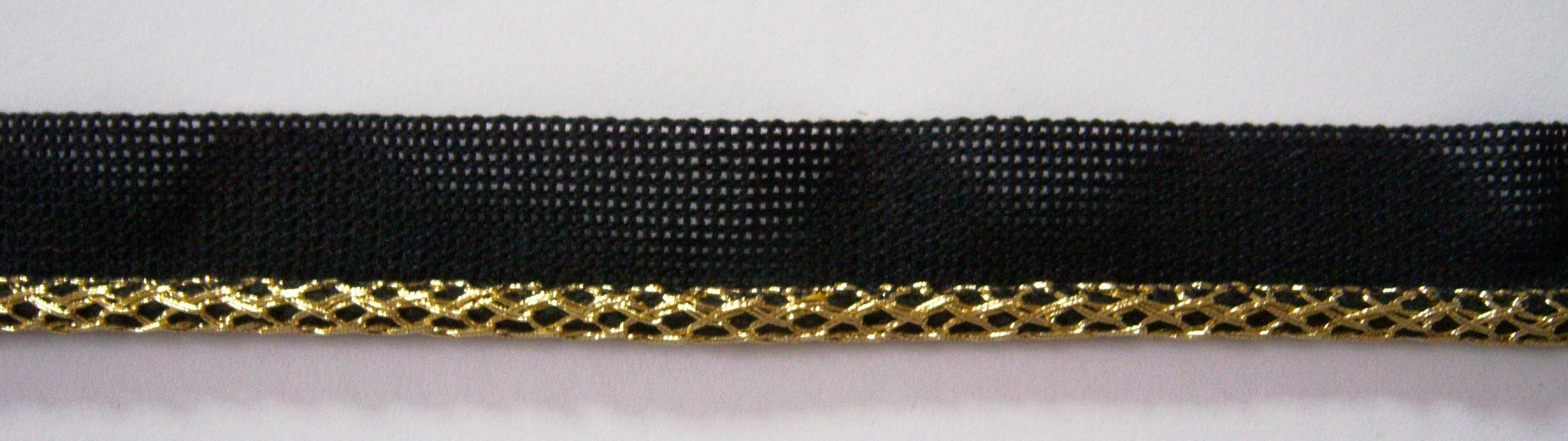 Black/Gold 1/4" Piping Sewing Trim