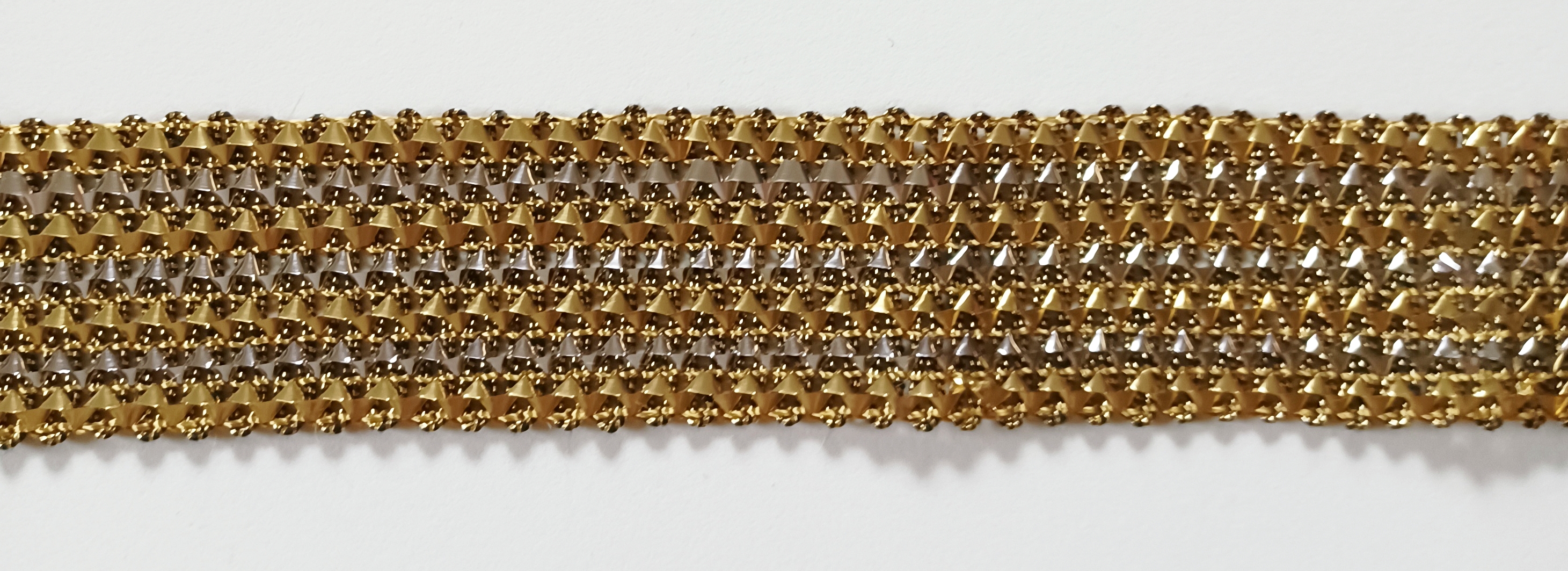 Gold/Silver Metallic 1 1/2" Braid