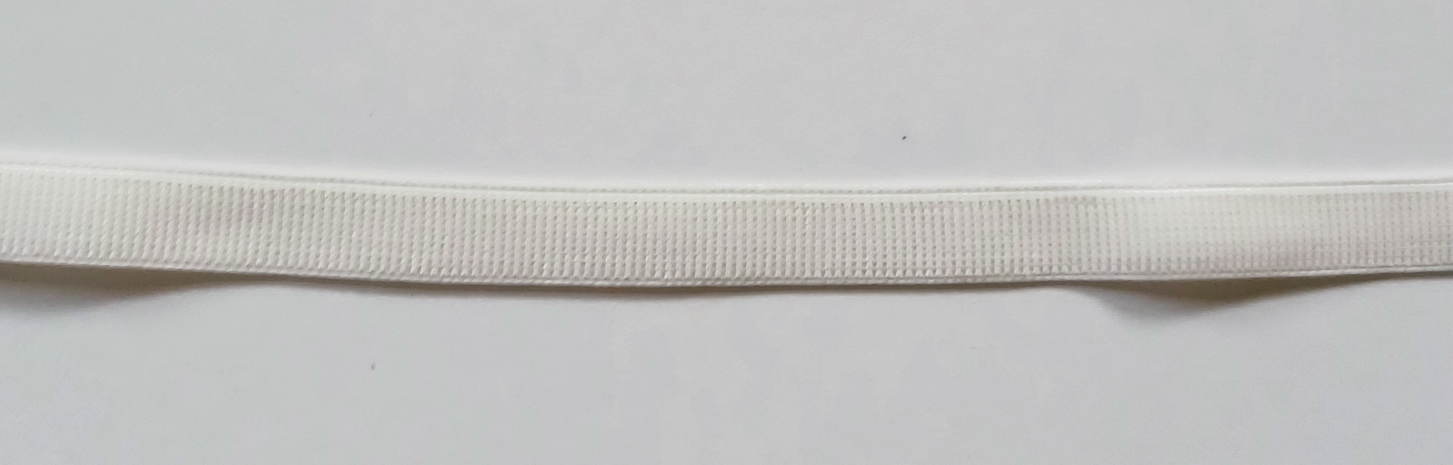 Ivory Soft Ridged 3/8  Inch Elastic