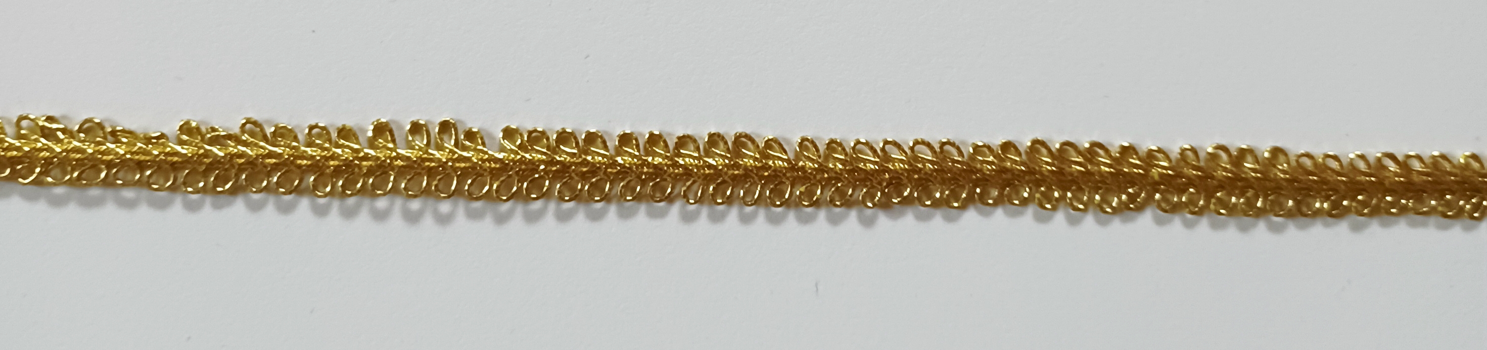 Gold Metallic 5/16" Braid