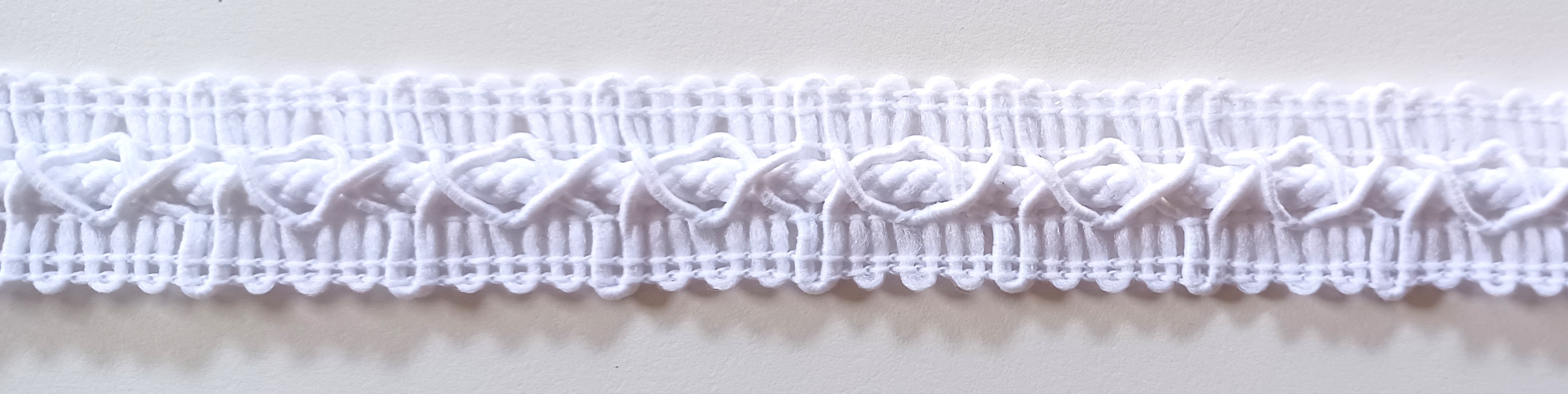 White 1" Braid Trim