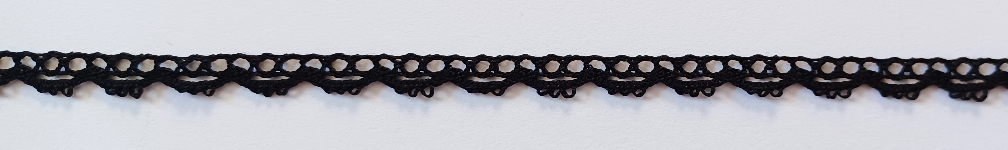 Black 1/4" Lace Trim