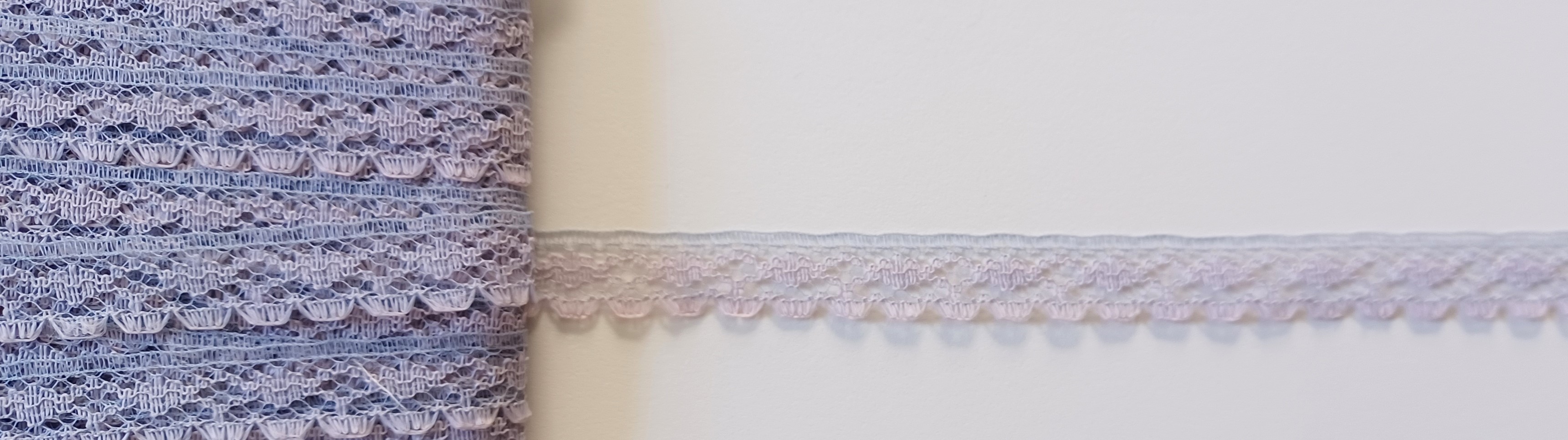 Blue/Lilac 1/2" Lace Trim