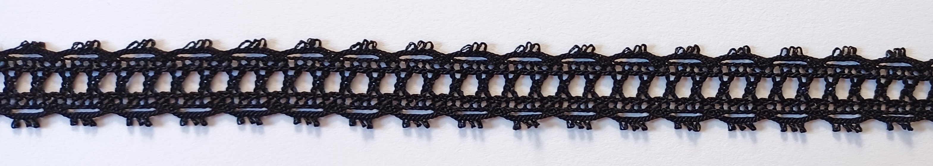 Black 3/4" Lace Trim