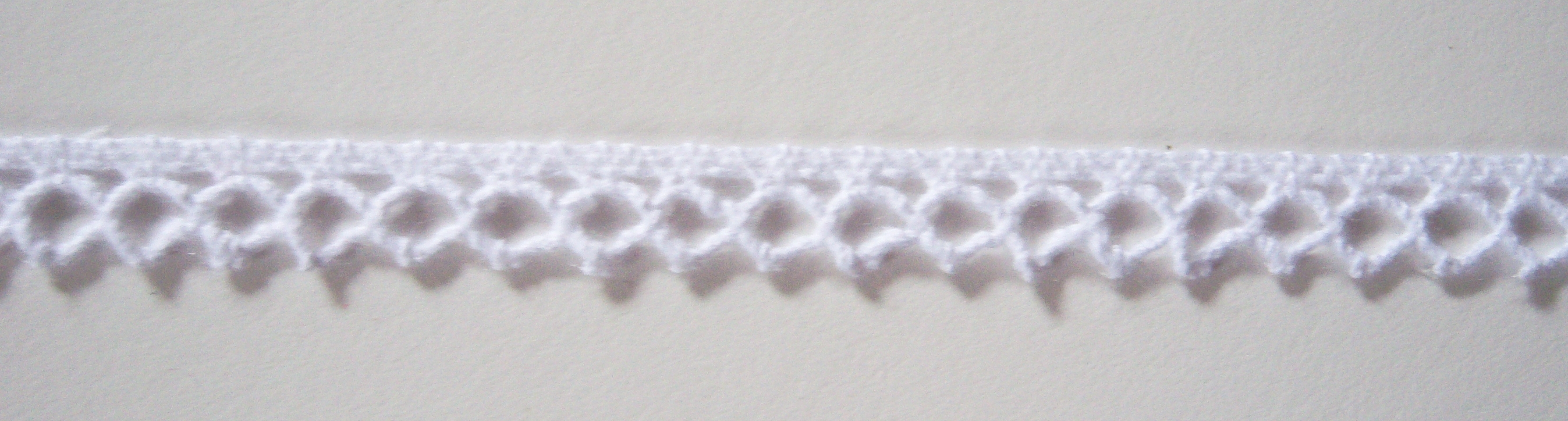 White Cotton 3/8" Venise Lace Trim