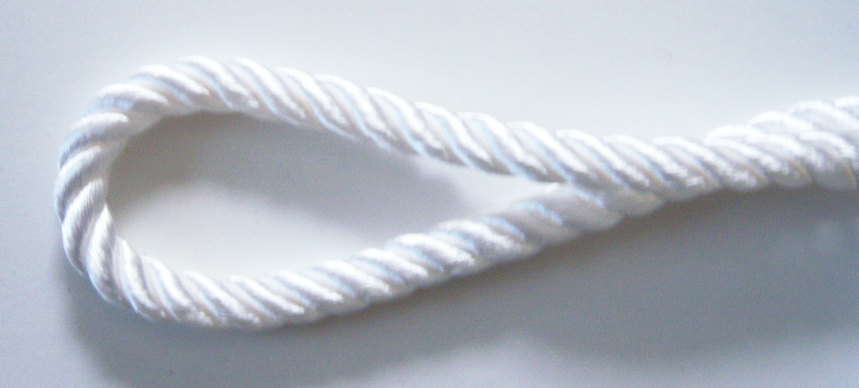 Pure White 3/8" Cord Trim