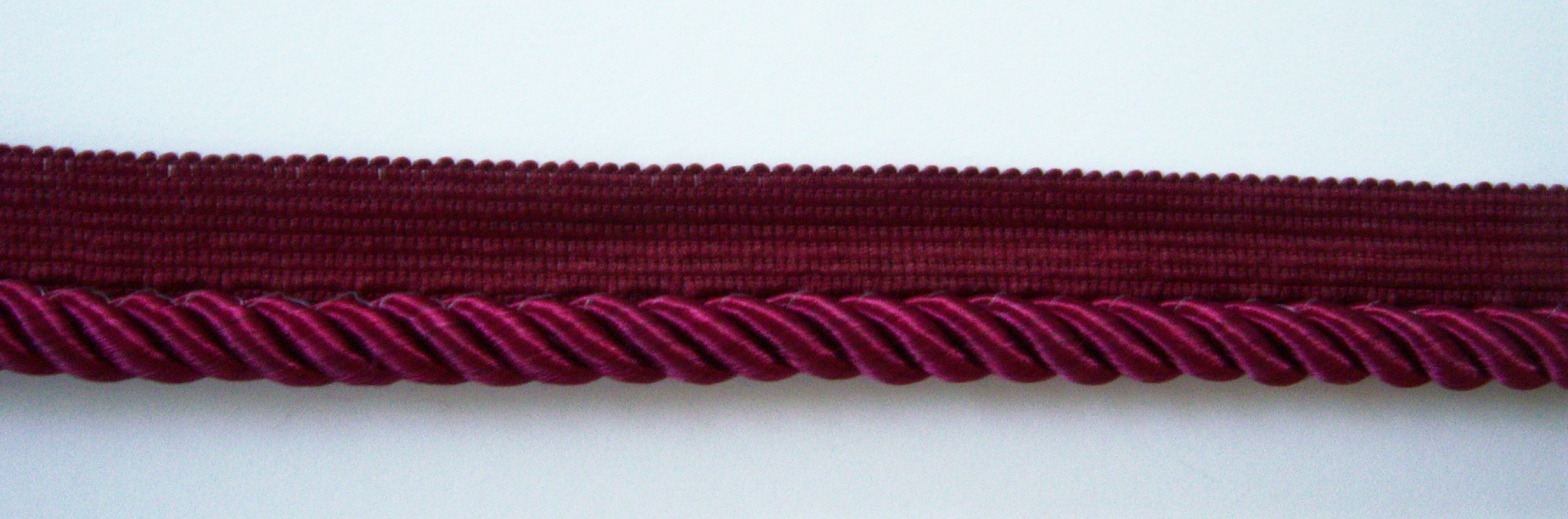 Gold/Wine Stripe 1" Piping